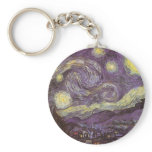 Starry Night by Vincent van Gogh Keychain