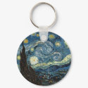 Starry Night by Vincent Van Gogh keychains by rahulbiswas Starry Night by Vincent Van Gogh keychains