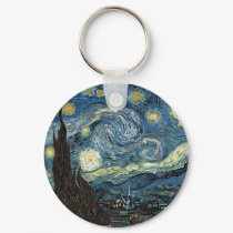 Starry Night by Vincent Van Gogh keychains by rahulbiswas Starry Night by Vincent Van Gogh keychains