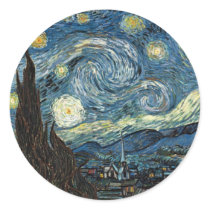 Starry Night by Vincent Van Gogh stickers by rahulbiswas Starry Night by Vincent Van Gogh stickers