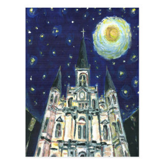 Starry Night Cathedral Postcard