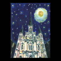Starry Night Cathedral posters by figstreetstudio Starry Night Cathedral posters