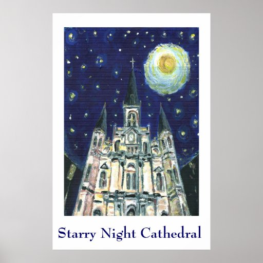 Starry Night Cathedral Posters