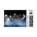 Starry Night Celestial Postage Stamps stamp