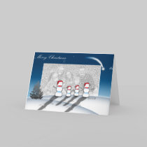 Starry Night Christmas Photo Card