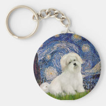 Starry Night - Coton de Tulear 7 Key Chains