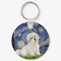 Starry Night - Coton de Tulear 7 keychains