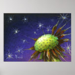 Starry night dandelion posters
