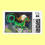 Starry Night Dragon stamps