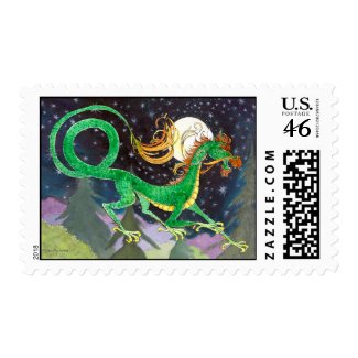 Starry Night Dragon stamp