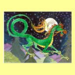 Starry Night Dragon Postcard postcards