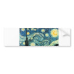 starry night ecig skin bumper sticker