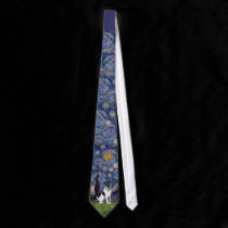 Starry Night  - Fox Terrier (smooth) ties