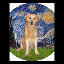 Starry Night - Golden Retriever (K) letterhead
