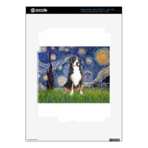 Starry Night-Greater Swiss Mountain Dog Skins For iPad 3