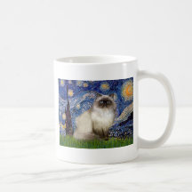 Starry Night - Himalayan cat 7 Mug
