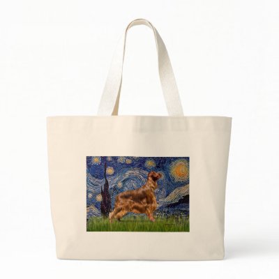 Starry Night - Irish Setter 3 Canvas Bag