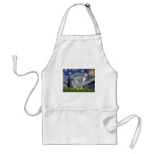 Starry Night - Italian Greyhound 4darkgreystand Aprons