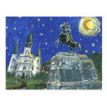 Starry Night Jackson Square Postcards