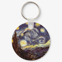 Starry Night keychains by baxiemur Starry Night keychains