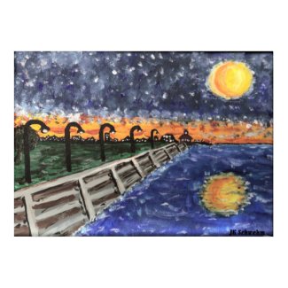 Starry Night Lake Pontchartrain print