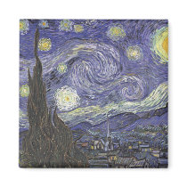 Starry Night Magnet by bizarretees Starry Night Magnet