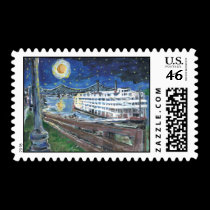 Starry Night Mississippi Queen postage