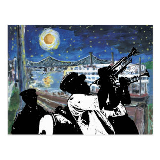 Starry Night Mississippi Queen Postcard