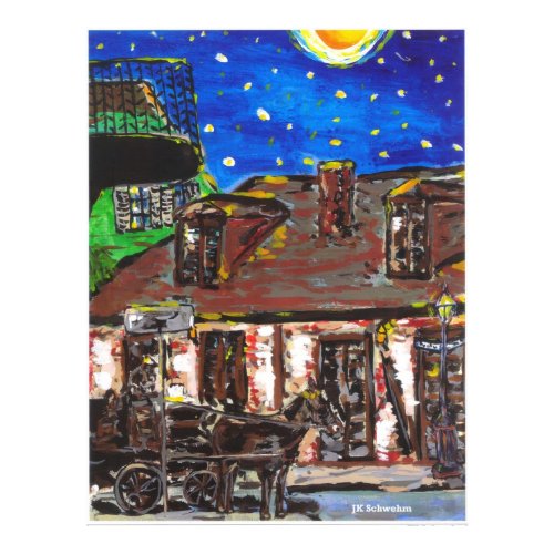 Starry Night Old Black Smith Shop print