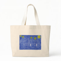 Starry Night Over New York...Who Is John Galt? Tote Bag