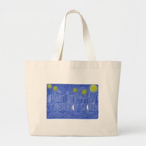 Starry Night Over New York...Who Is John Galt? Tote Bag