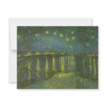 Starry Night Over Rhone by Vincent van Gogh Announcements