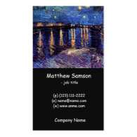 Starry night over the Rhone by Van Gogh Business Cards