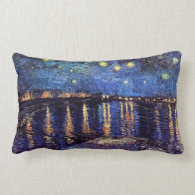 Starry night over the Rhone by Van Gogh Pillows