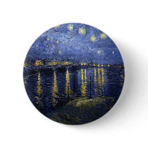 Starry Night Over the Rhone - Van Gogh (1888) Buttons