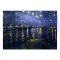 Starry Night Over the Rhone - Van Gogh (1888) Greeting Card
