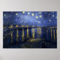 Starry Night Over the Rhone - Van Gogh (1888) Posters