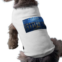 Starry Night Over the Rhone, Van Gogh Doggie Tee Shirt