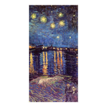 Starry Night Over the Rhone - Van Gogh Custom Photo Card