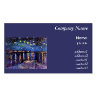 Starry Night over the Rhone, Vincent Van Gogh Business Cards