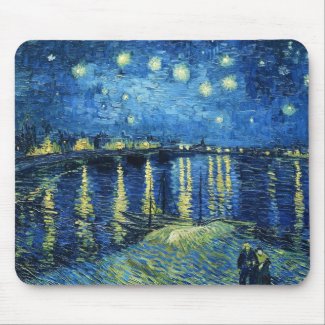 Starry Night over the Rhone Vincent van Gogh Mousepads