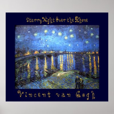 starry night over the rhone portrait