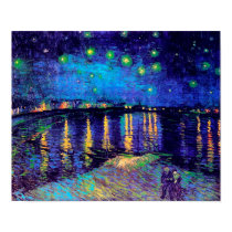Starry Night over the Rhone, Vincent Van Gogh posters