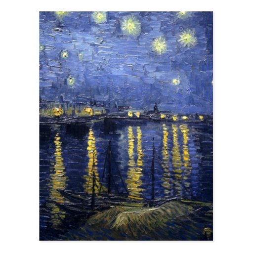 Starry Night Over The River Rhone Post Cards