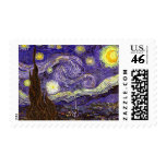 Starry Night painting by artist Vincent Van Gogh Stamps