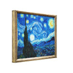 Starry Night Painting By Painter Vincent Van Gogh Stretched Canvas Prints