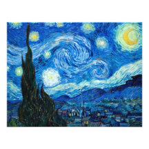 Starry Night Painting By Painter Vincent Van Gogh Announcements