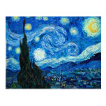 Starry Night Painting By Painter Vincent Van Gogh Postcards