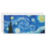 Starry Night Painting By Painter Vincent Van Gogh Rack Card