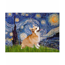 Starry Night - Pembroke Welsh Corgi 7b t-shirts